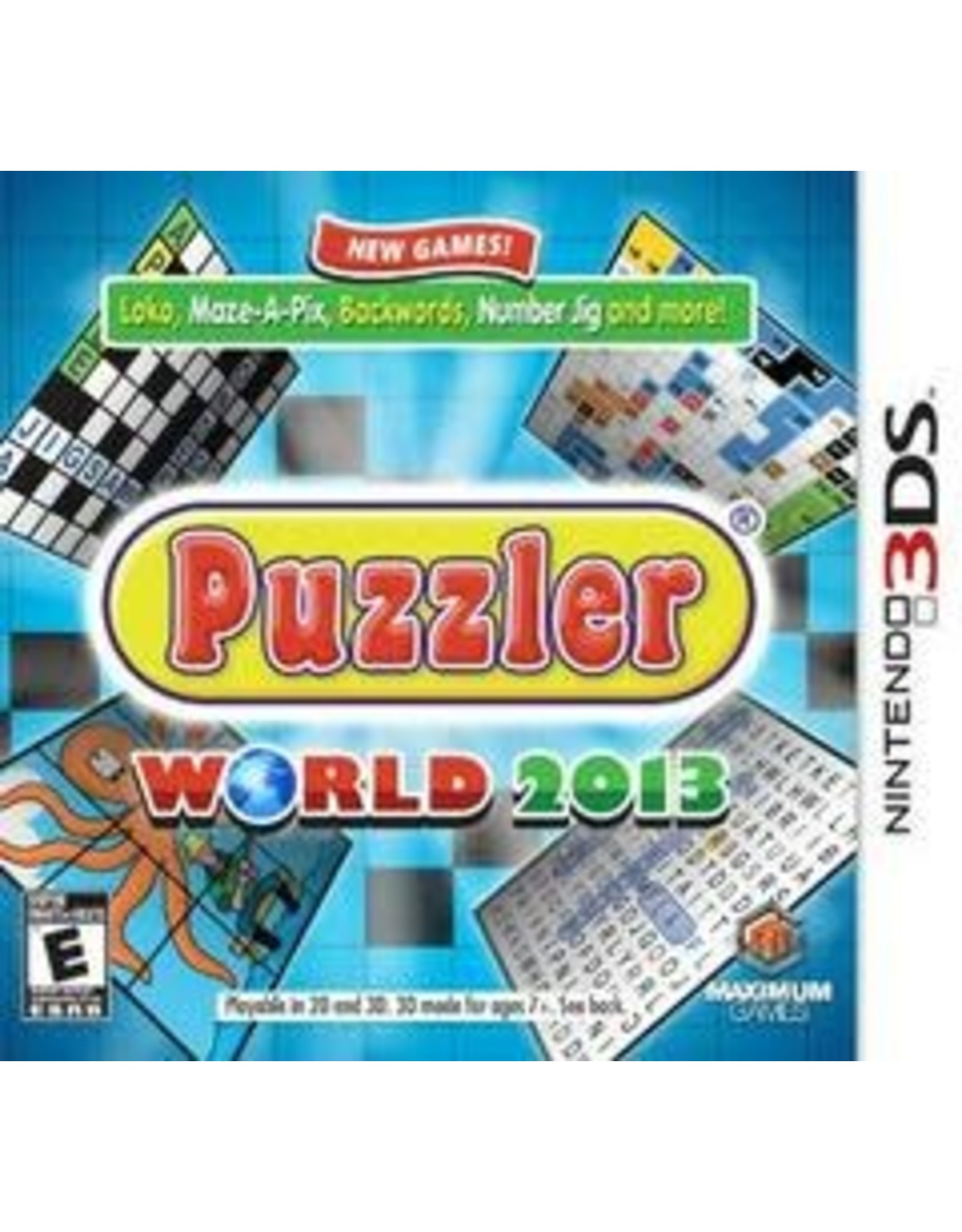 Nintendo 3DS Puzzler World 2013 (CiB, Damaged Sleeve)