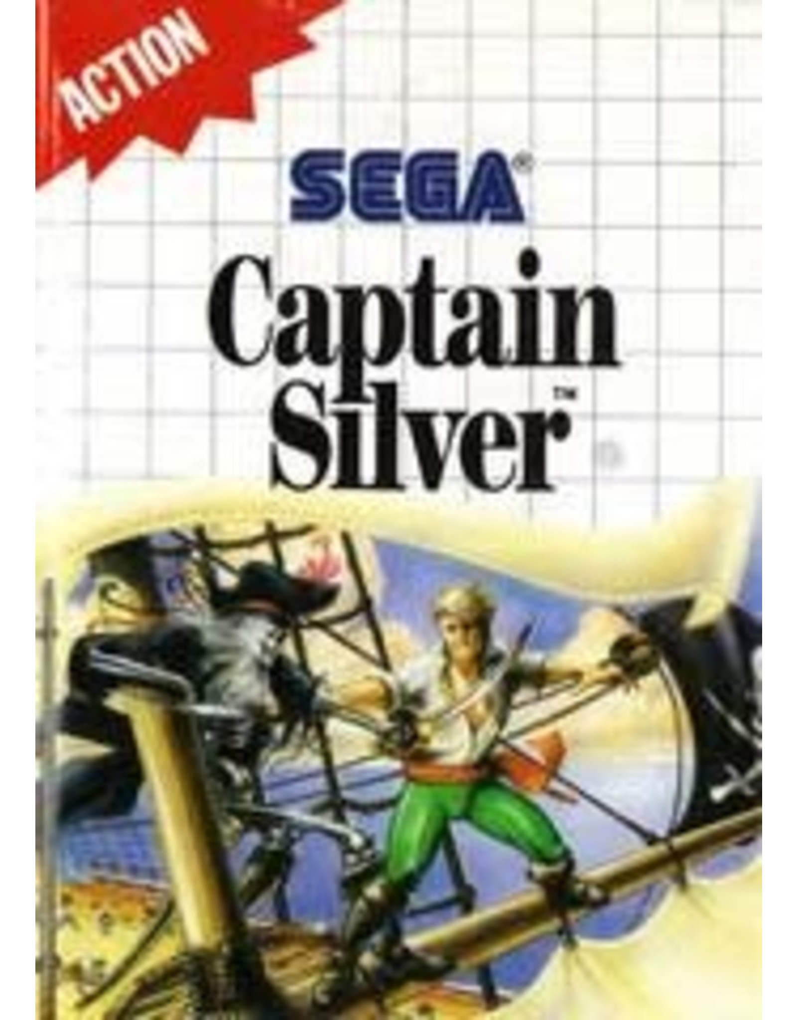 Sega Master System Captain Silver (Cart Only, Damaged Label)