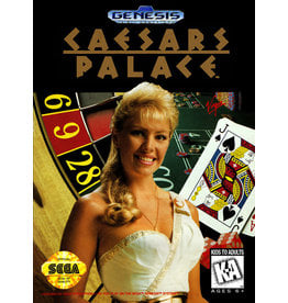 Sega Genesis Caesar's Palace (Cart Only, Damaged Label)