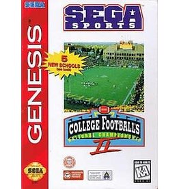 Sega Genesis College Football's National Championship II (Not For Reseale, Cart Only, Lightly Damaged Label)