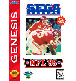 Sega Genesis NFL '95 (Cart Only, Damaged Label)