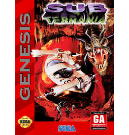 Sega Genesis Sub Terrania (Cart Only, Damaged Label)