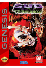 Sega Genesis Sub Terrania (Cart Only, Damaged Label)