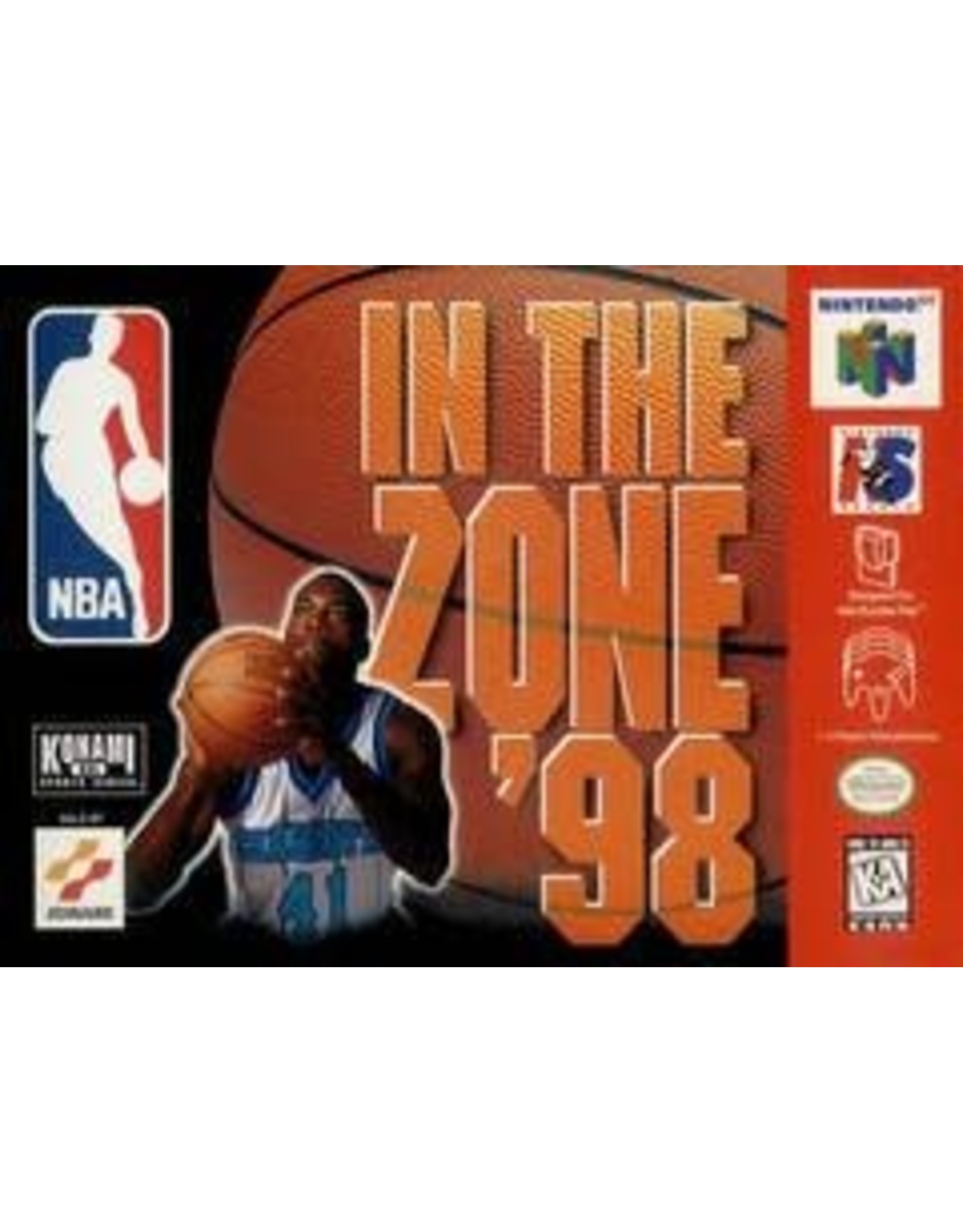 Nintendo 64 NBA In the Zone '98 (CiB, Damaged Box, Stickered and Damaged Manual)