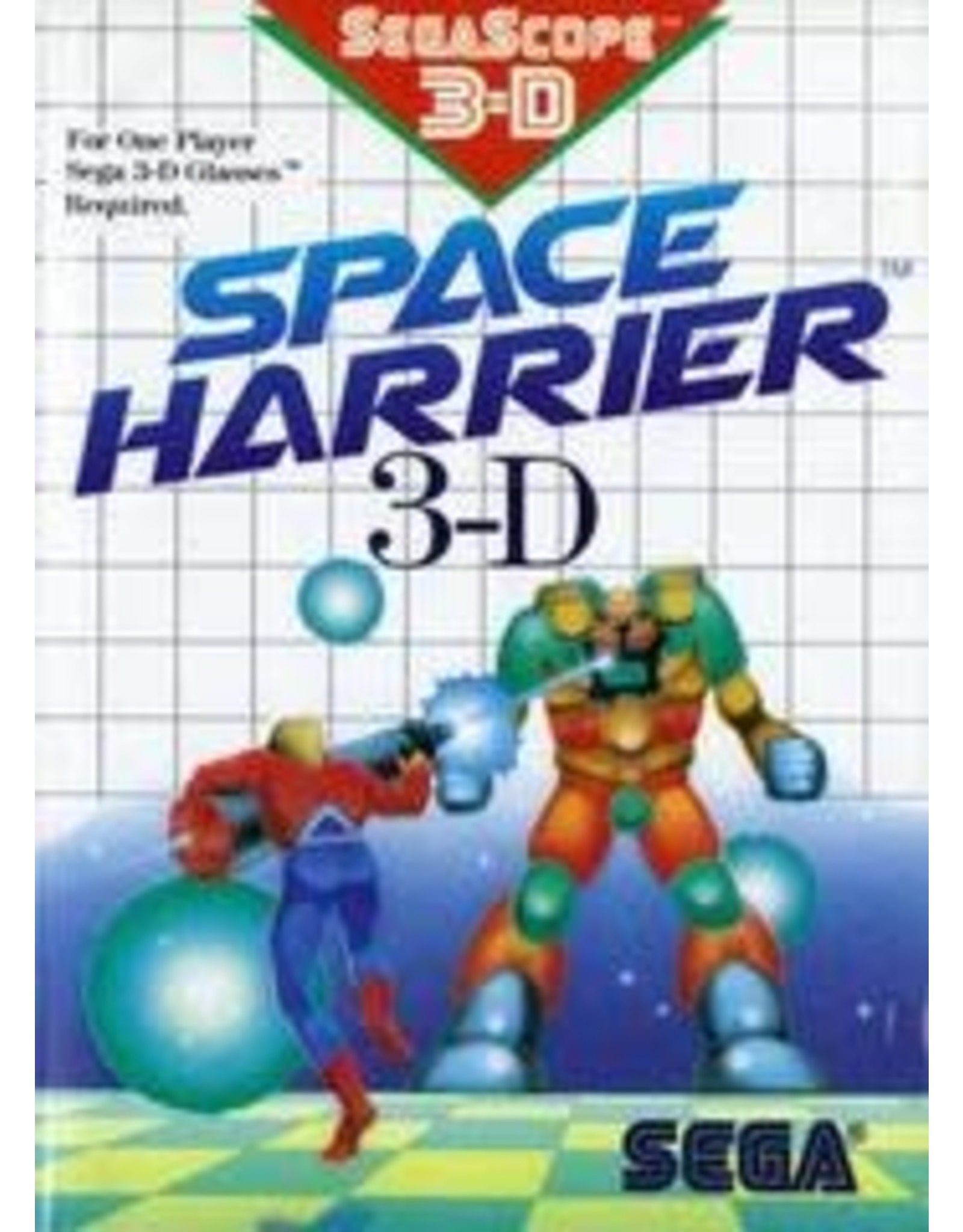 Sega Master System Space Harrier 3D (Boxed, No Manual, Water Damaged Sleeve)