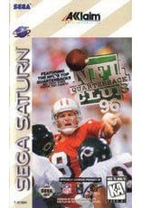Sega Saturn NFL Quarterback Club 96 (CiB, Damaged Manual, Sticker on Disc)
