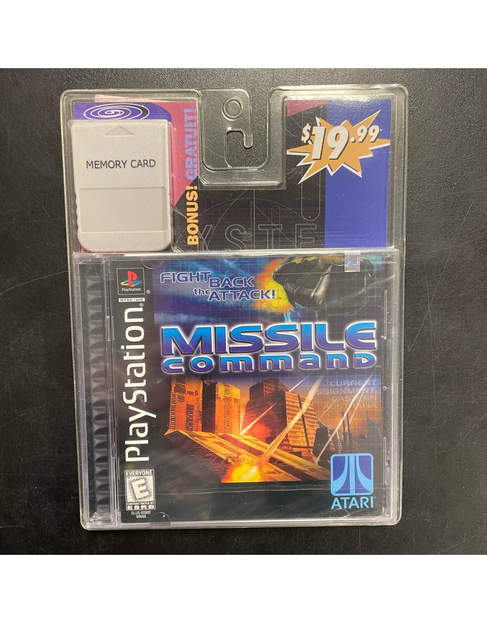 Playstation Missile Command + Memory Card Toy's R Us Bundle (Brand New, Factory Sealed)