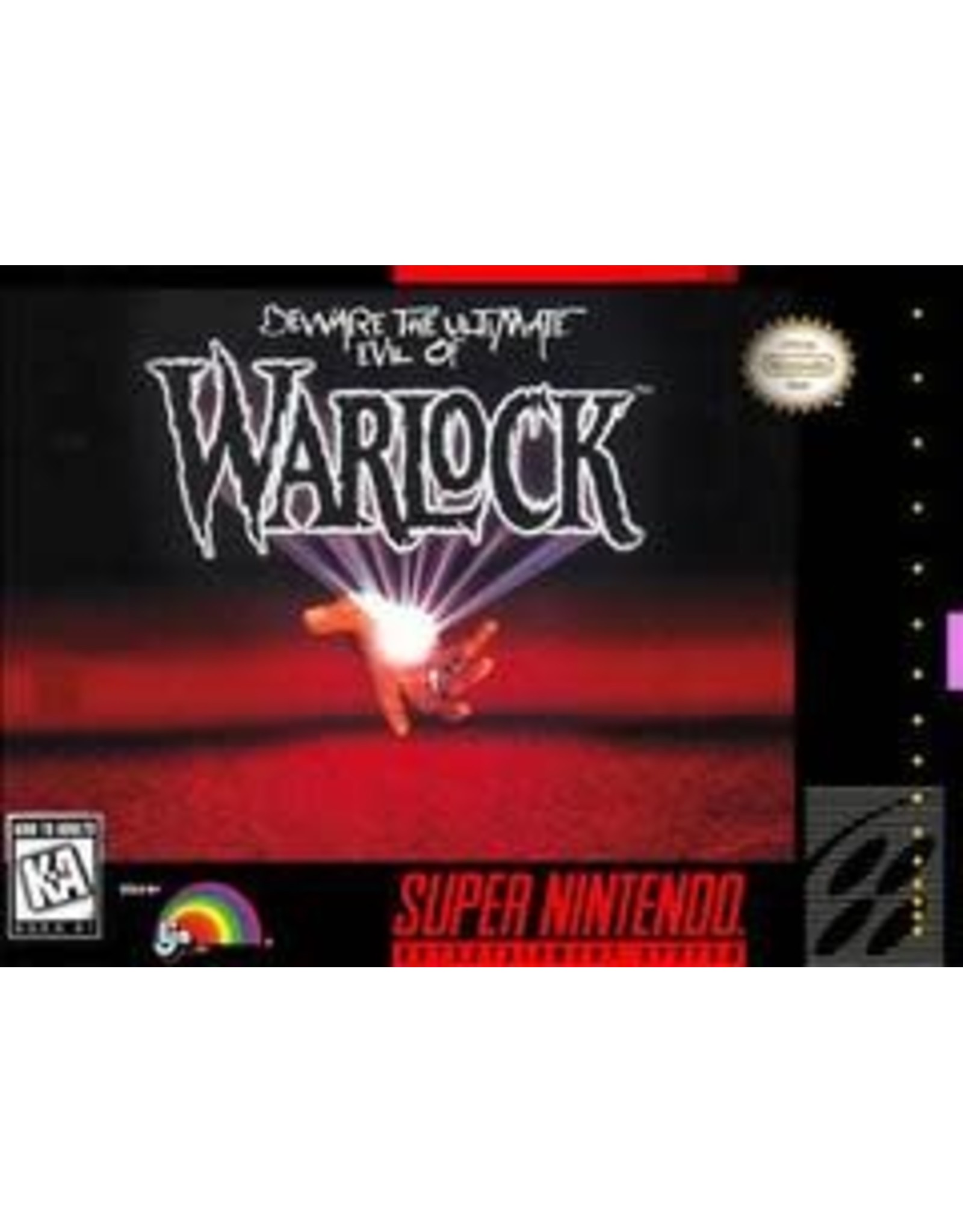 Super Nintendo Warlock (Cart Only, Damaged Label)