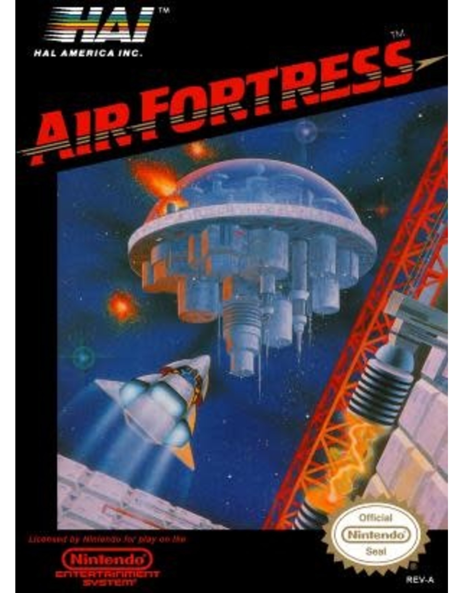 NES Air Fortress (Cart Only, Damaged Back Label)