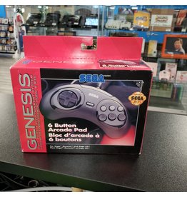 Sega Genesis Sega Genesis 6 Button Controller (CiB, Damaged Box)