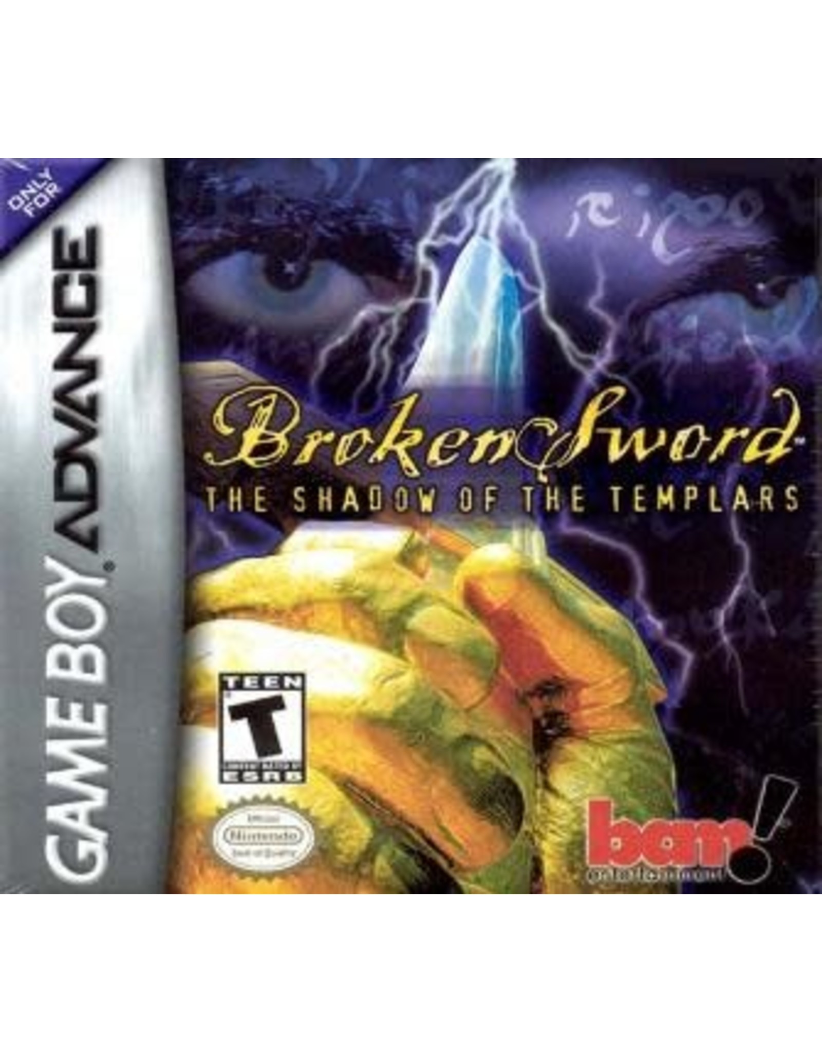 Game Boy Advance Broken Sword The Shadow of the Templars (Cart Only, Damaged Label)