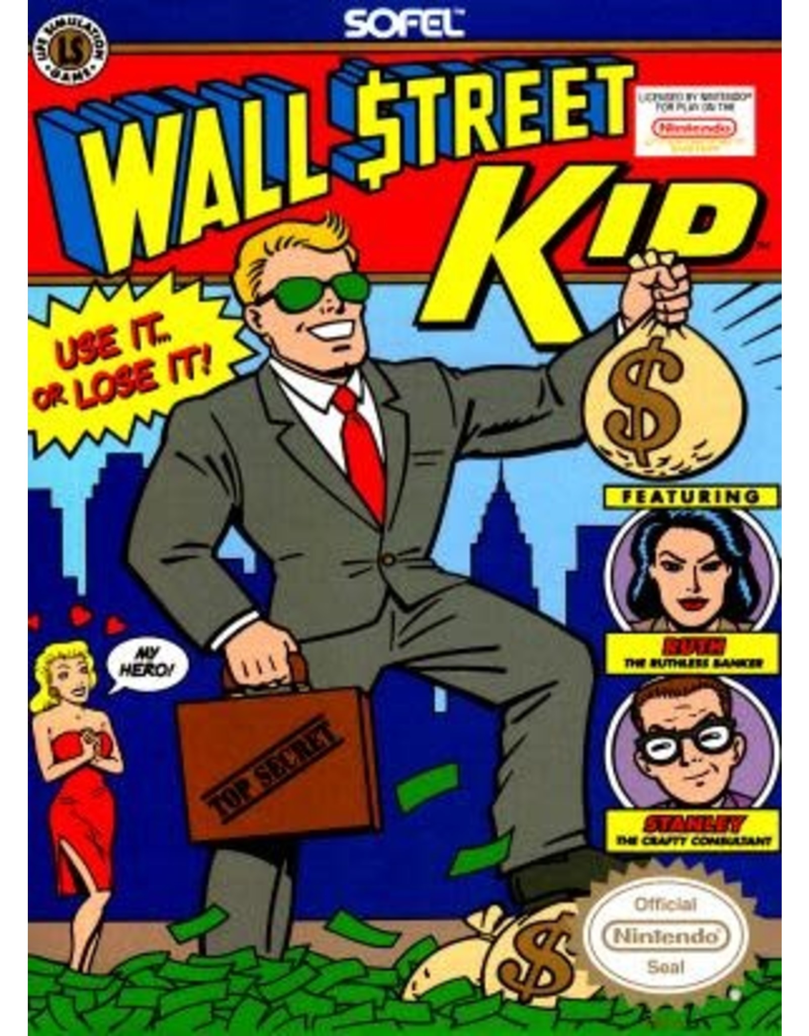 NES Wall Street Kid (Cart Only)