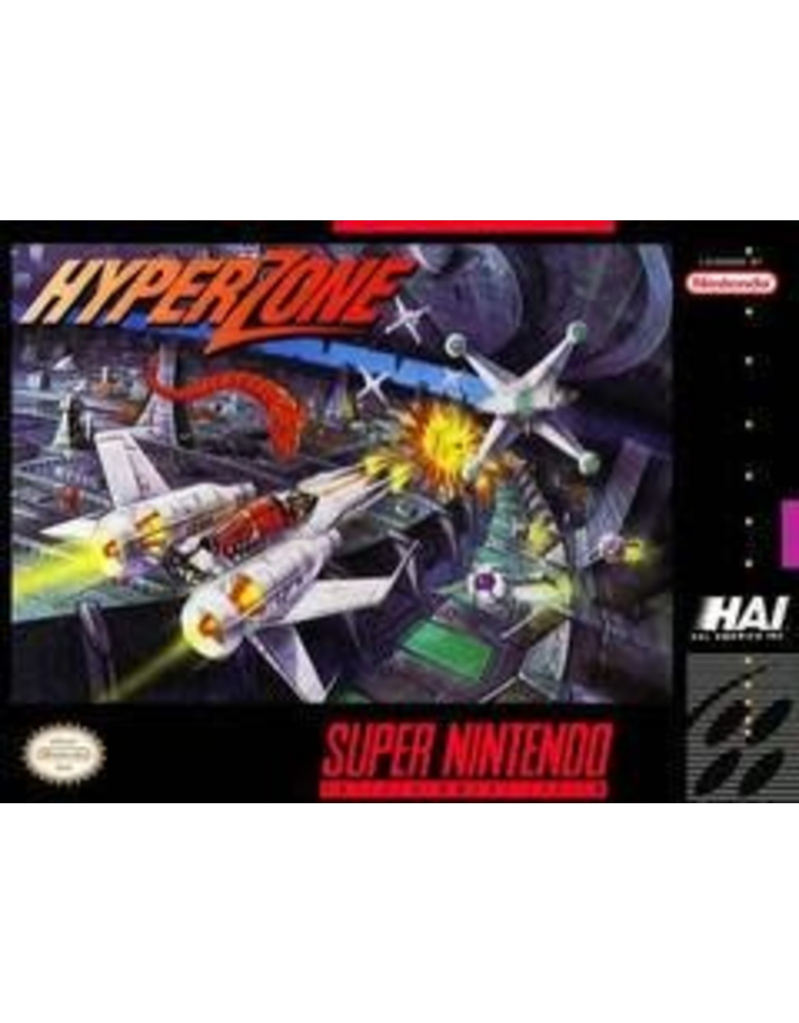 Super Nintendo Hyperzone (CiB, Damaged Box and Manual)