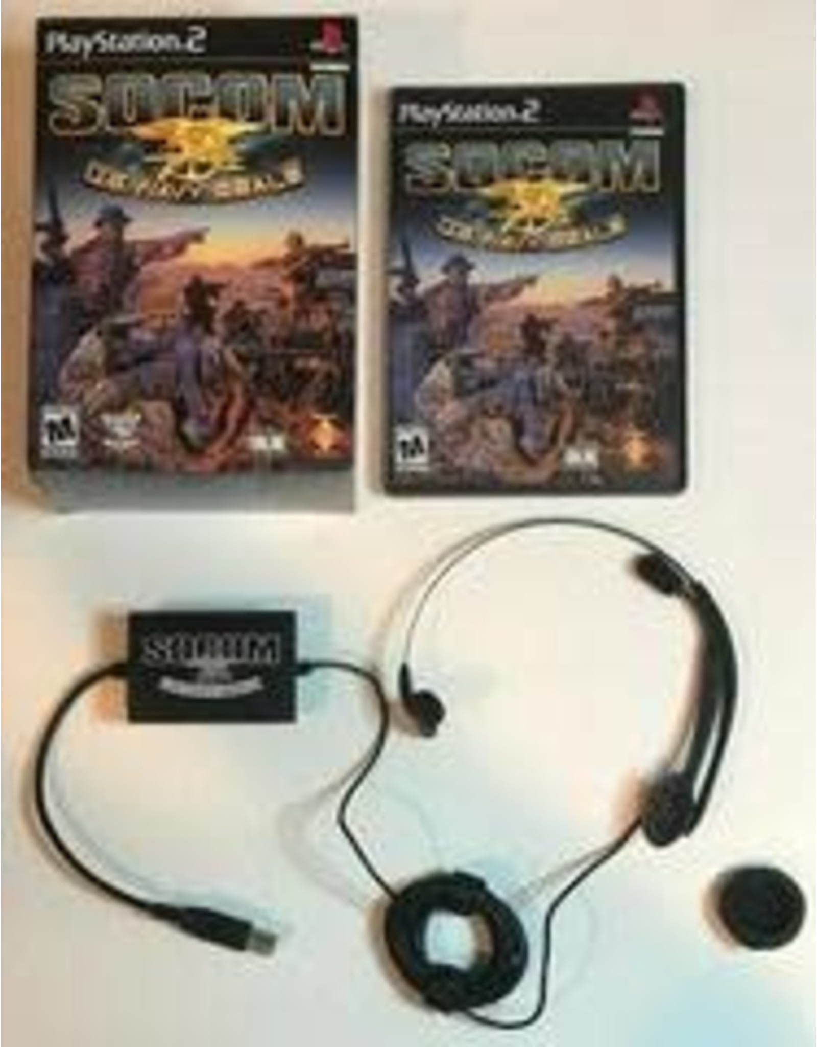 Playstation 2 SOCOM US Navy Seals Headset Bundle (CiB)