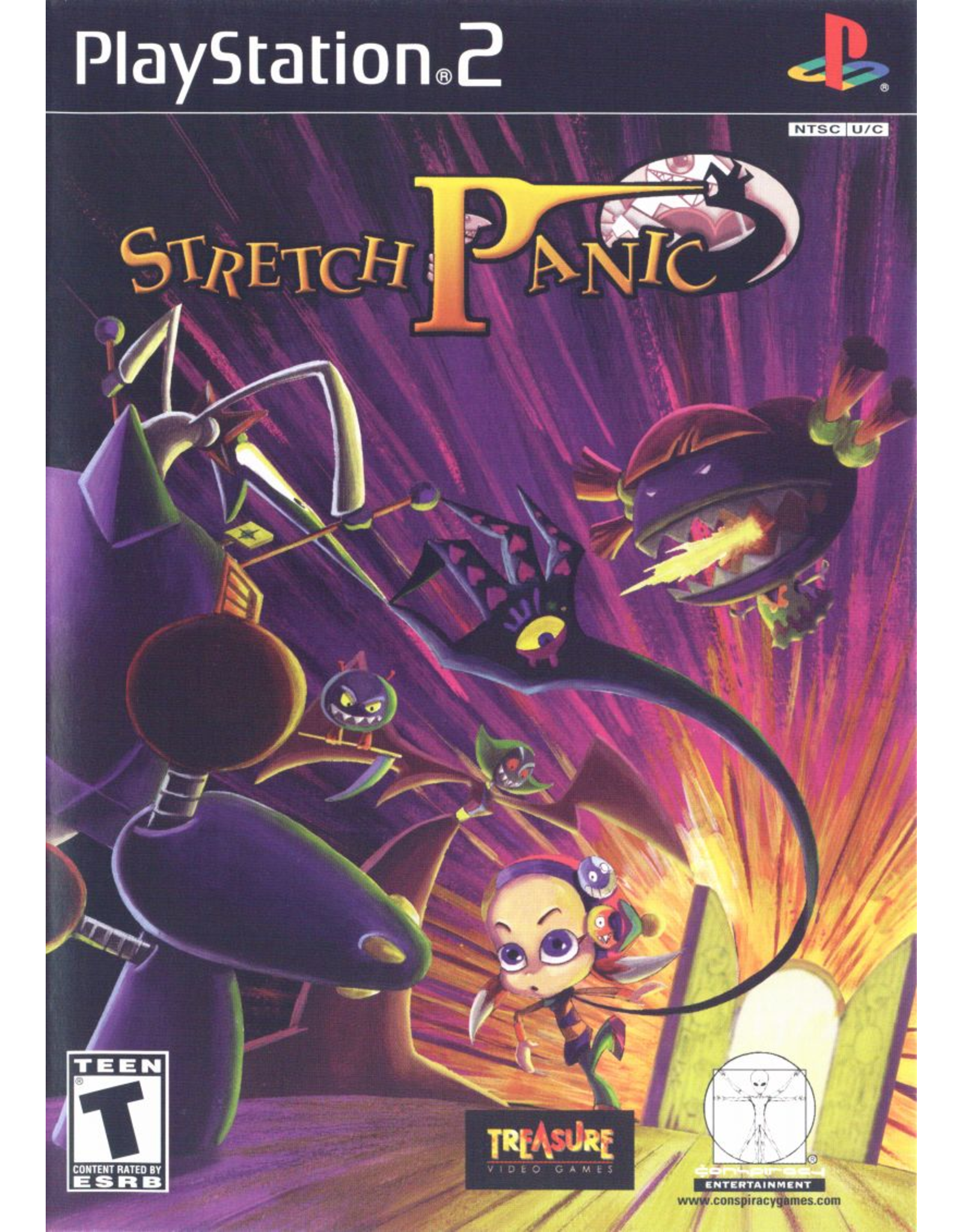 Playstation 2 Stretch Panic (Brand New, Damaged Back Wrap)