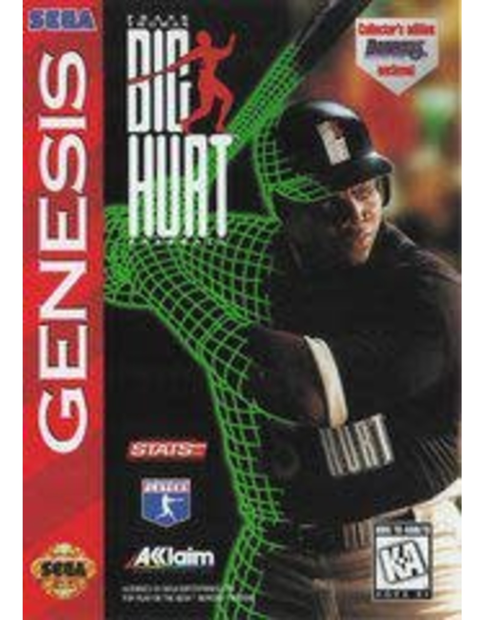 Sega Genesis Frank Thomas Big Hurt Baseball (Cart Only)