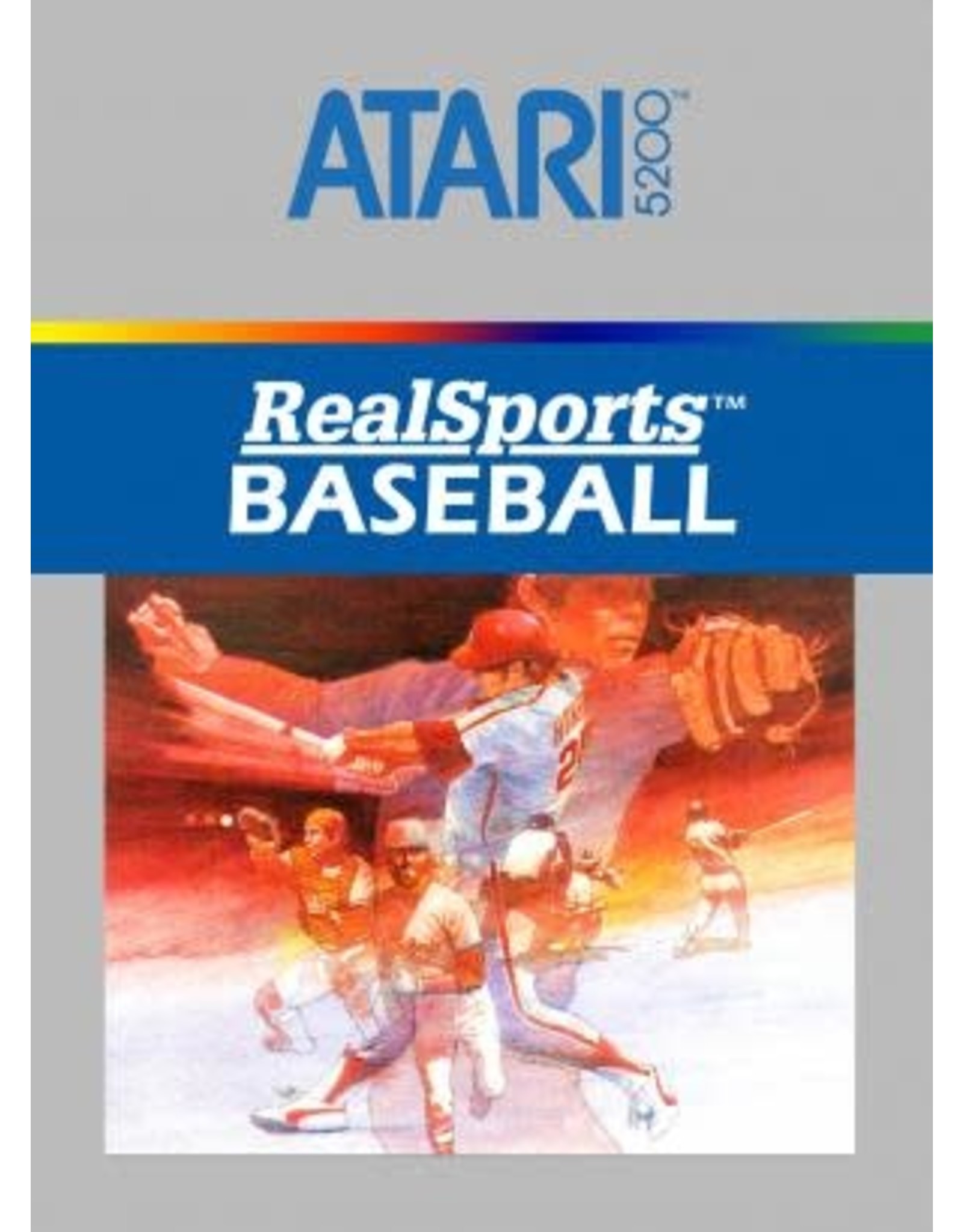 Atari 5200 Real Sports Baseball (CiB, Damaged Box)