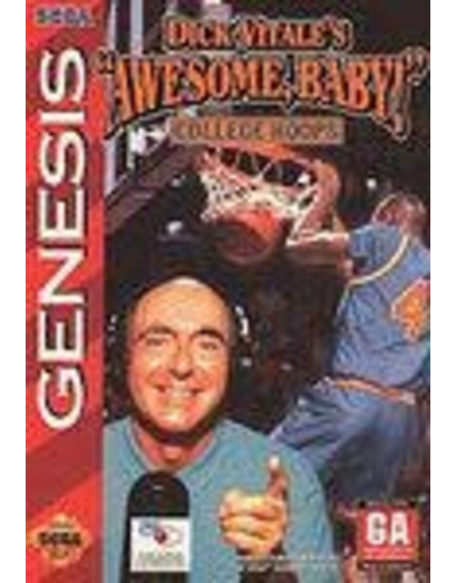 Sega Genesis Dick Vitale's Awesome Baby College Hoops (Cart Only)