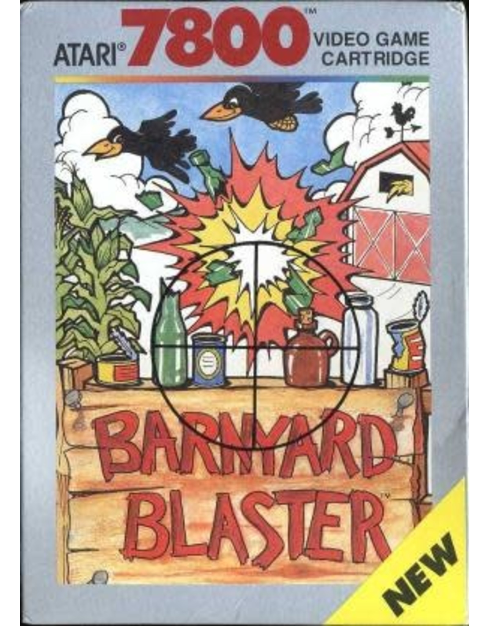Atari 7800 Barnyard Blaster (Brand New, Damaged Box)