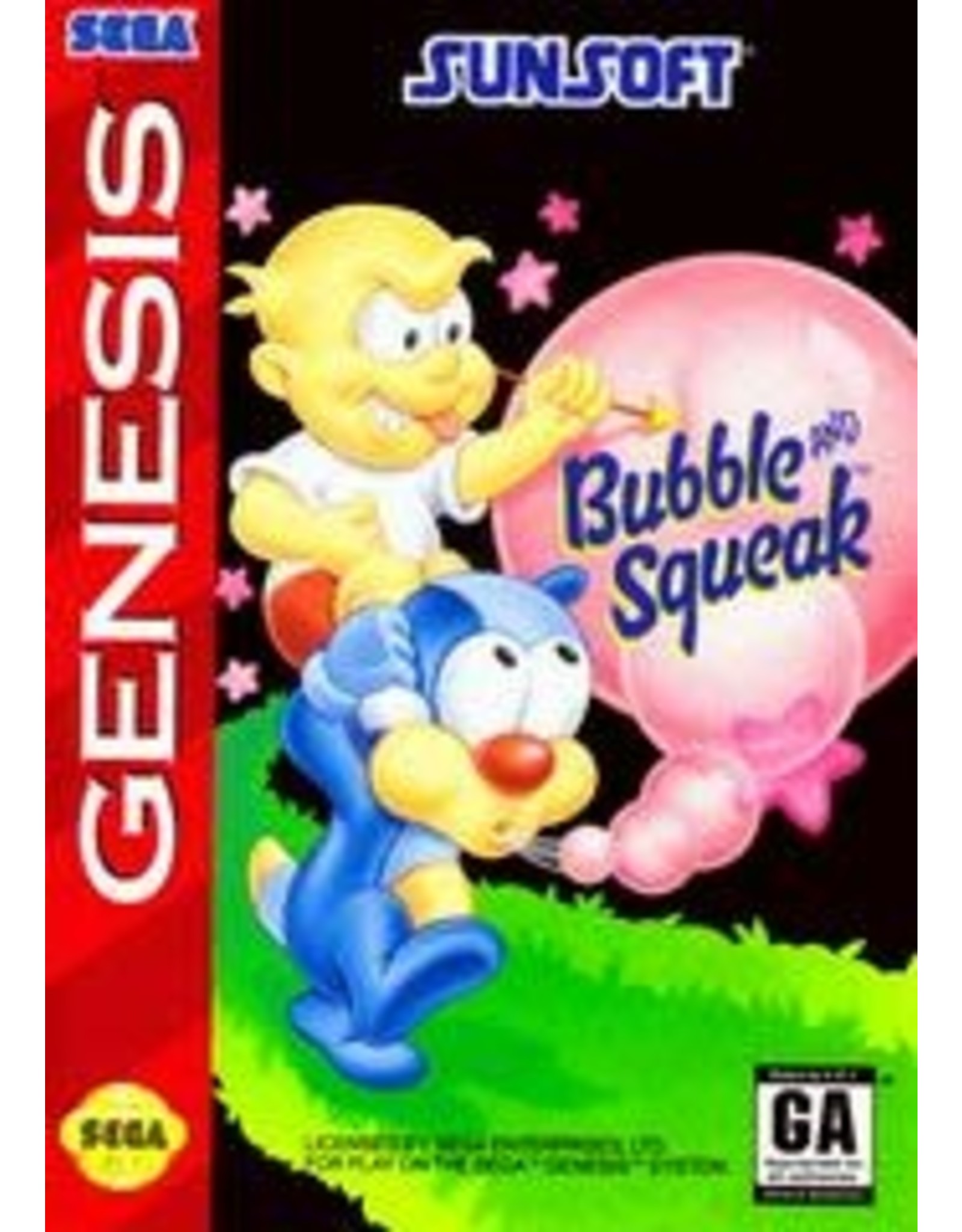 Sega Genesis Bubble and Squeak (Boxed, No Manual)