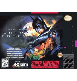 Super Nintendo Batman Forever (Cart Only, Damaged Back Label and Cart Back)