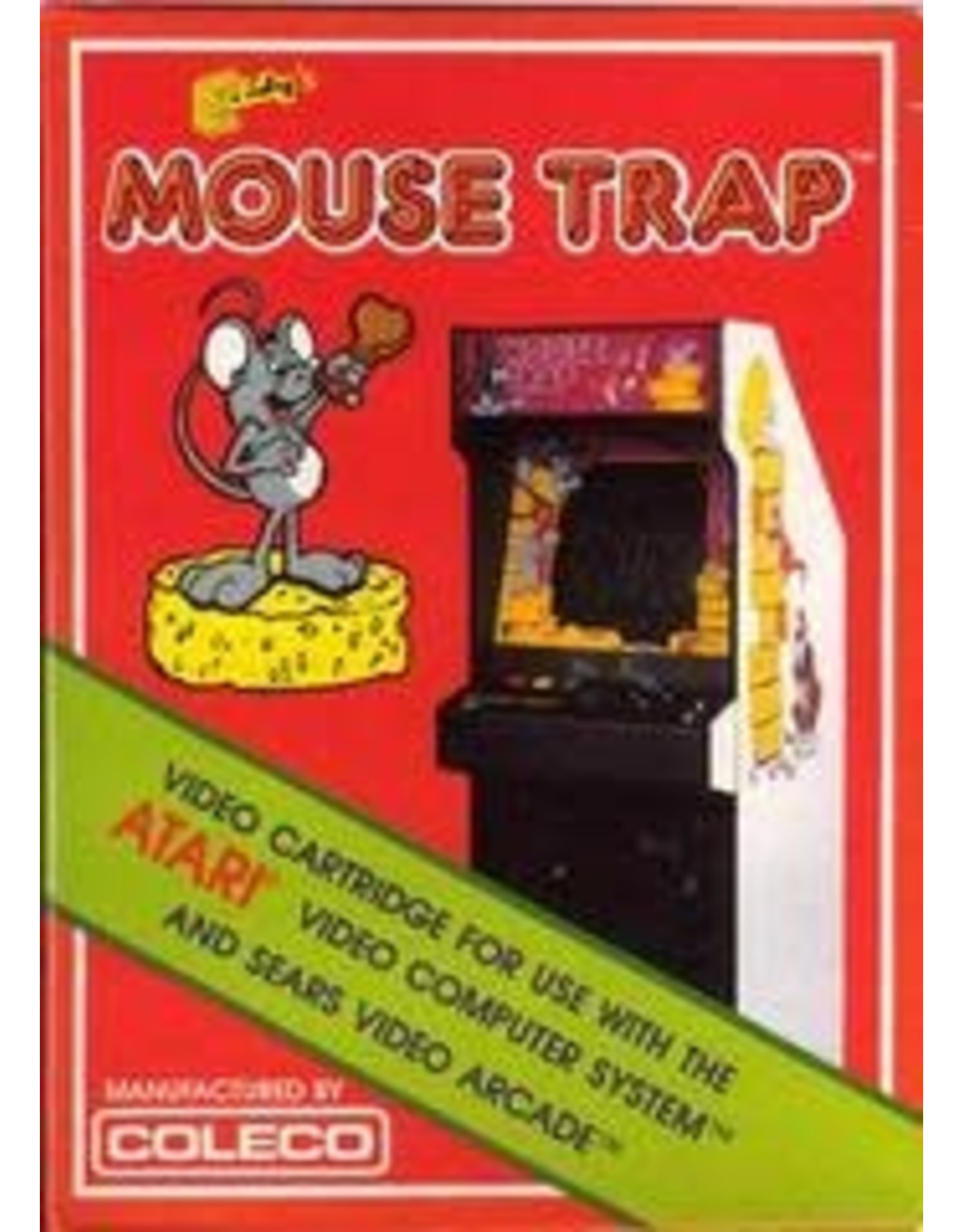 Atari 2600 Mouse Trap (Cart Only, Damaged Label)