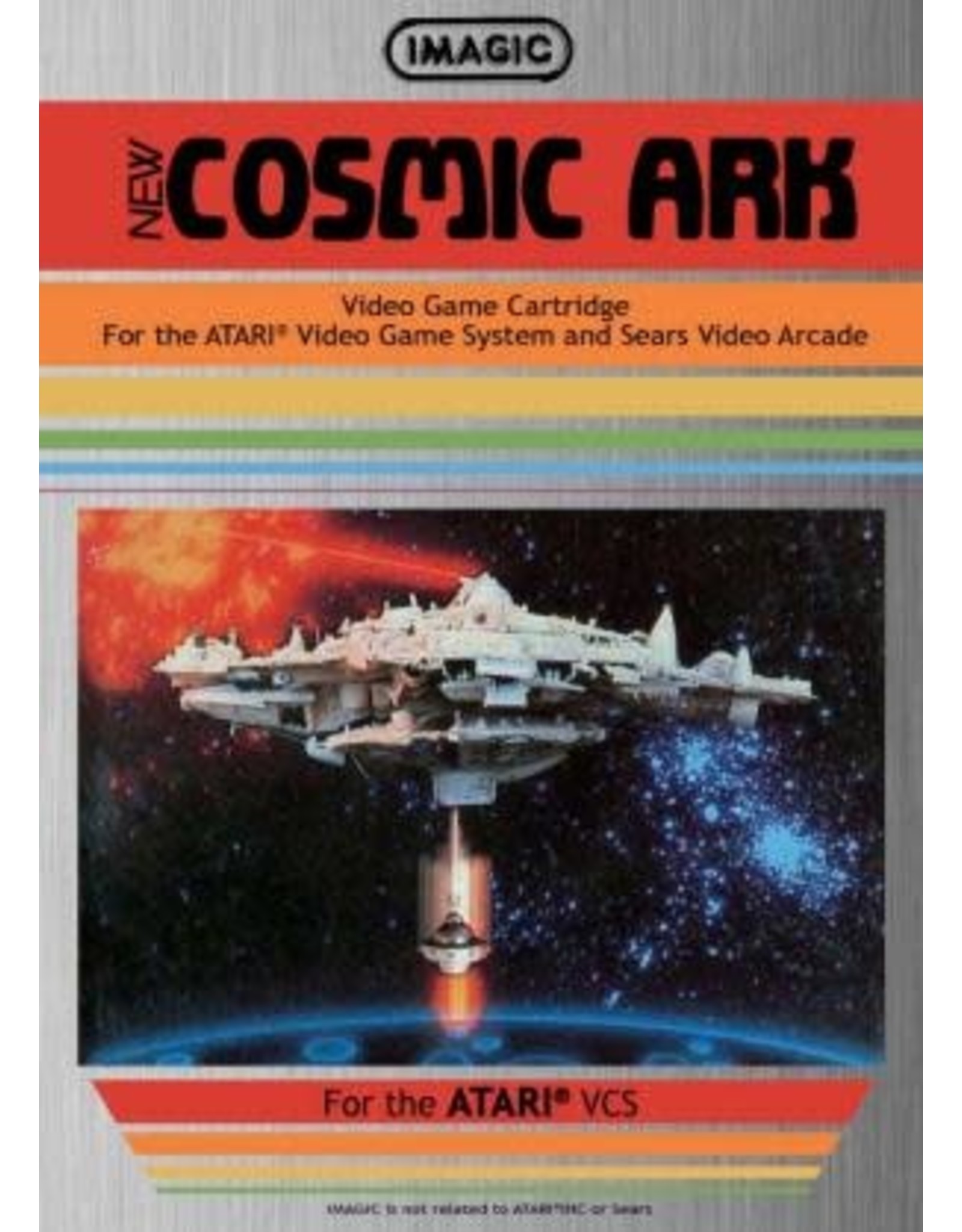 Atari 2600 Cosmic Ark - Text Label (Used, Cart Only, Cosmetic Damage)