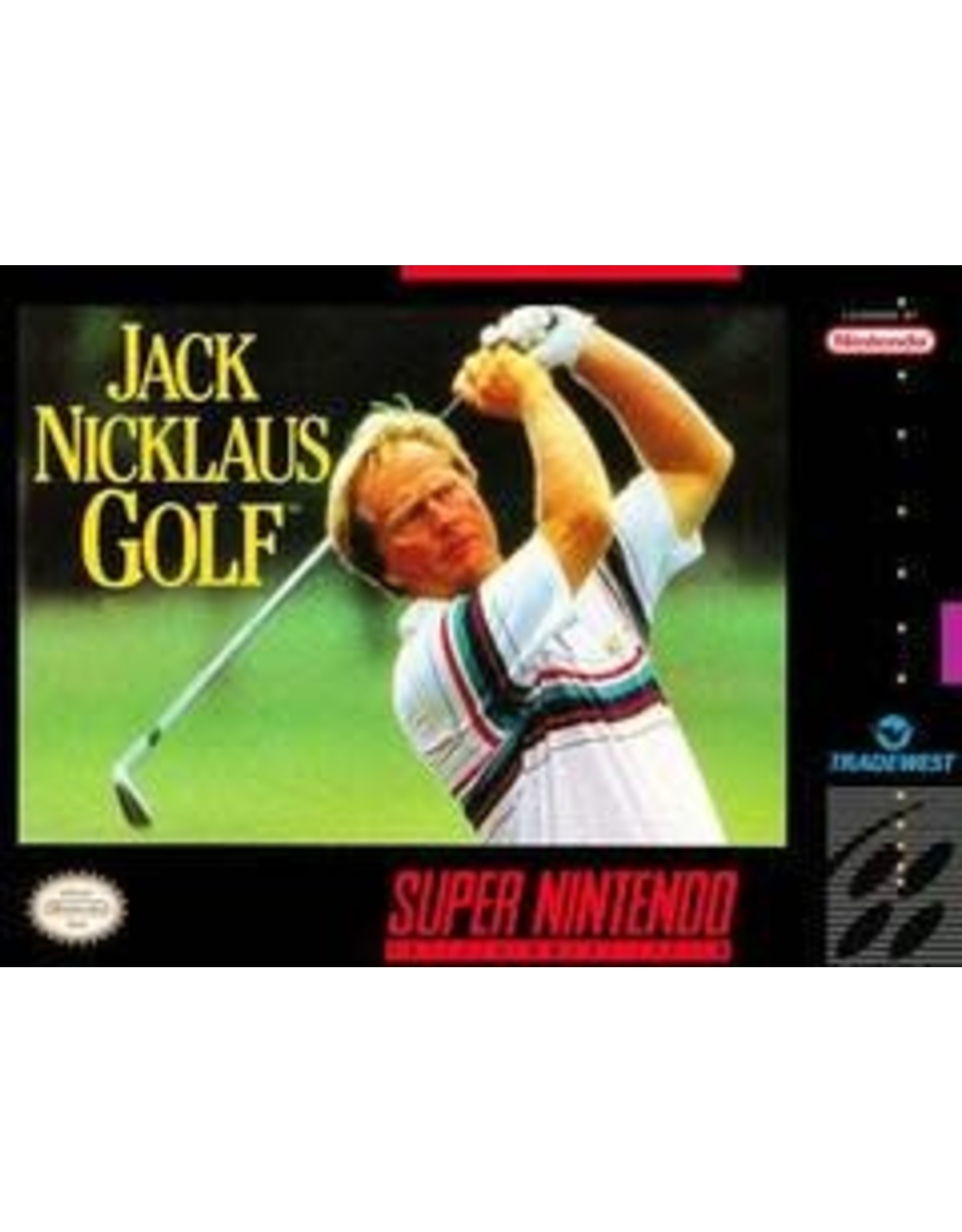 Super Nintendo Jack Nicklaus Golf (Cart Only, Damaged Back Label)