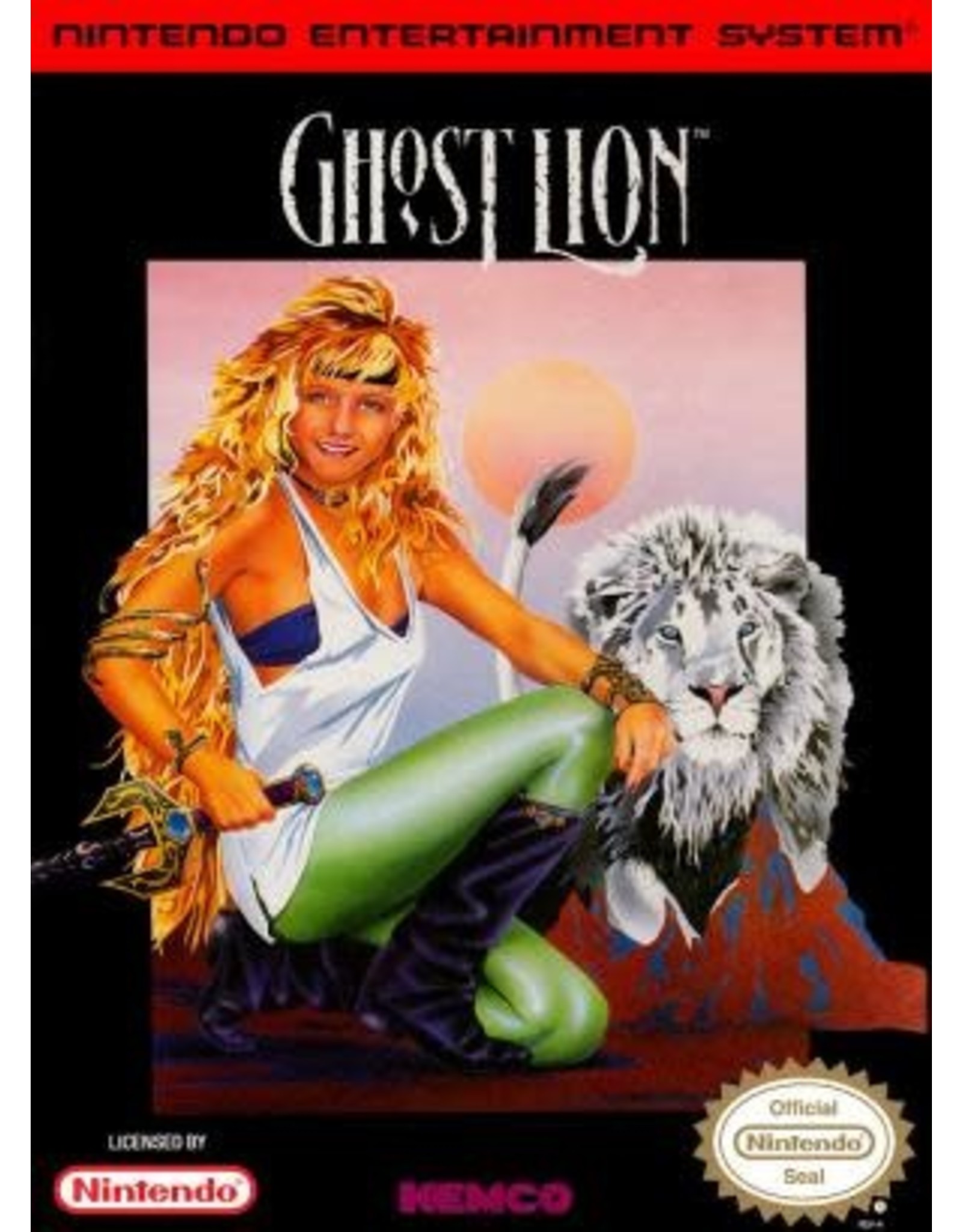 NES Ghost Lion (Cart Only, Damaged Cart)