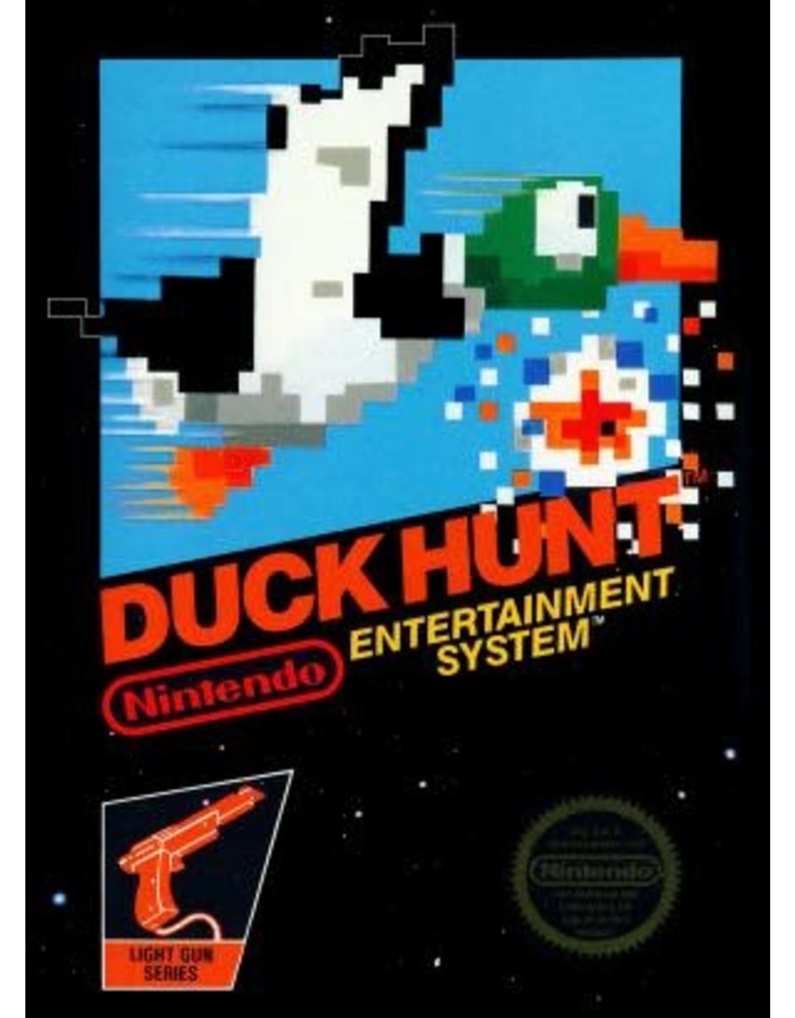 NES Duck Hunt (5 Screw, Cart Only, Damaged Label)
