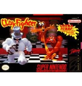 Super Nintendo Clay Fighter (Cart Only, Damaged Back of Cart)