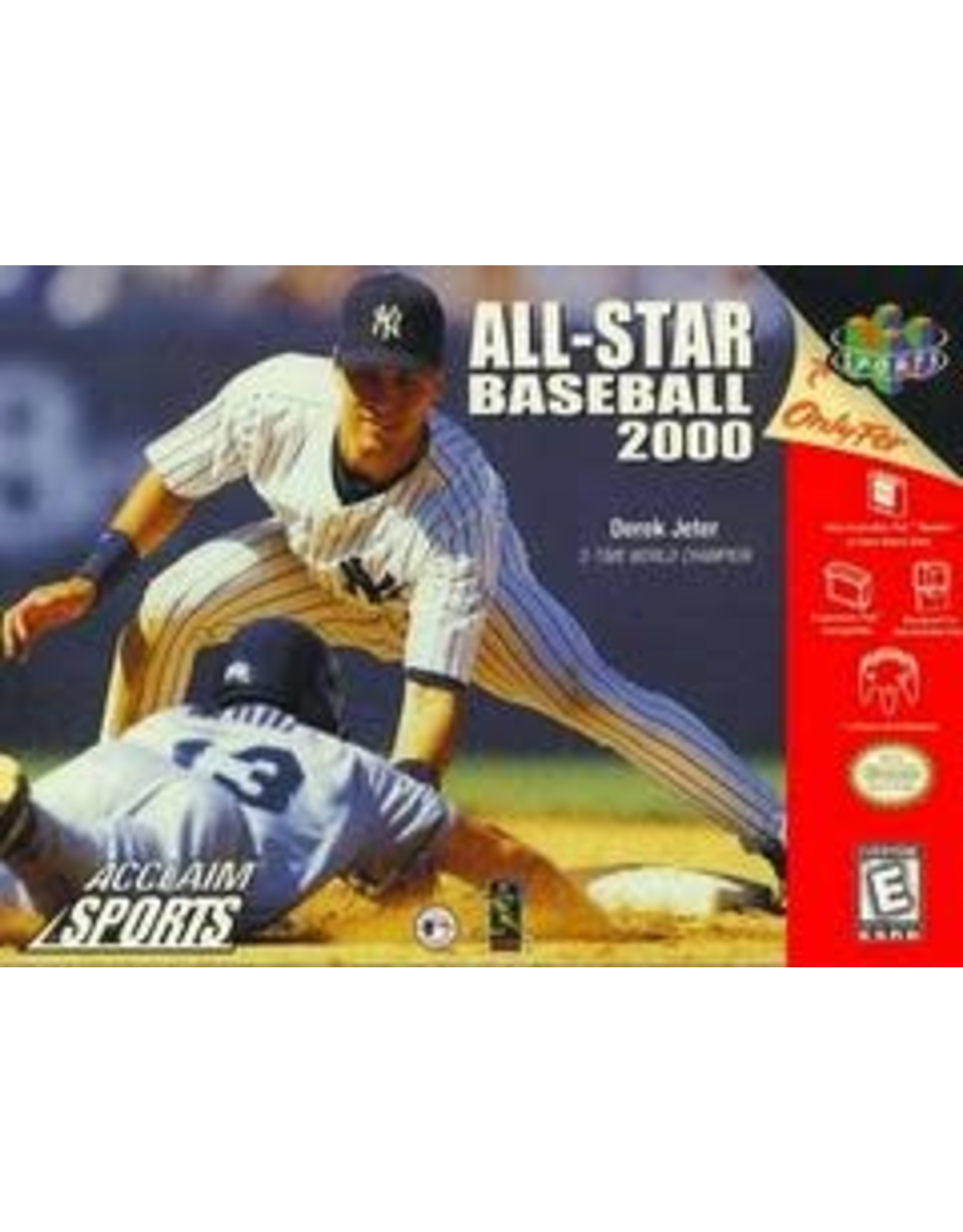 Nintendo 64 All-Star Baseball 2000 (Cart Only, Damaged Back Label)