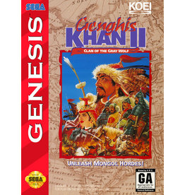Sega Genesis Genghis Khan II Clan of the Gray Wolf (Boxed, No Manual)