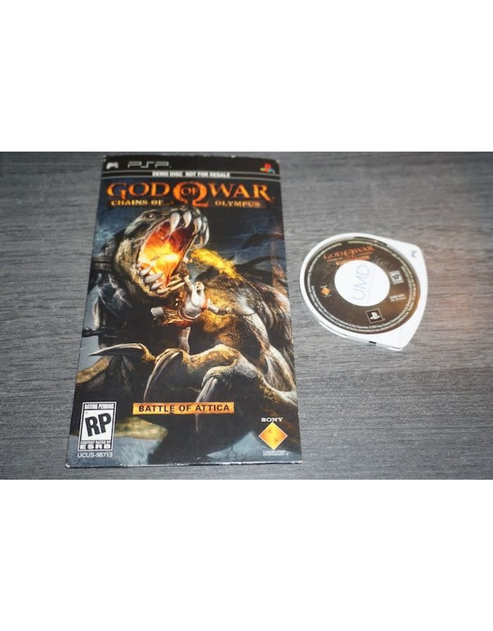 PSP God of War Chains of Olympus - Battle of Attica Demo (UMD with Sleeve)