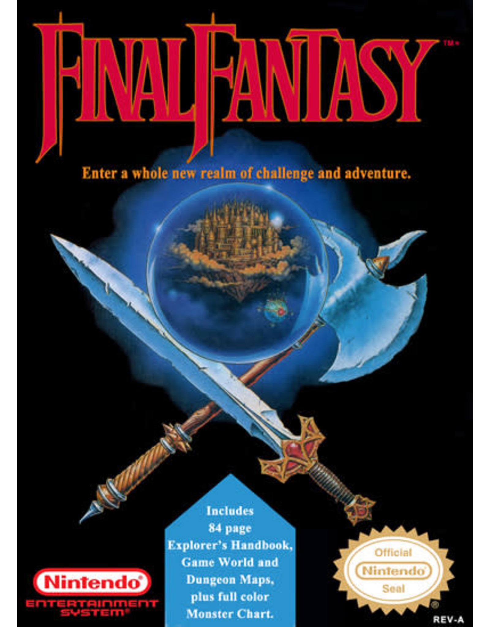 NES Final Fantasy with Chart/Maps (Used, Cosmetic Damage)