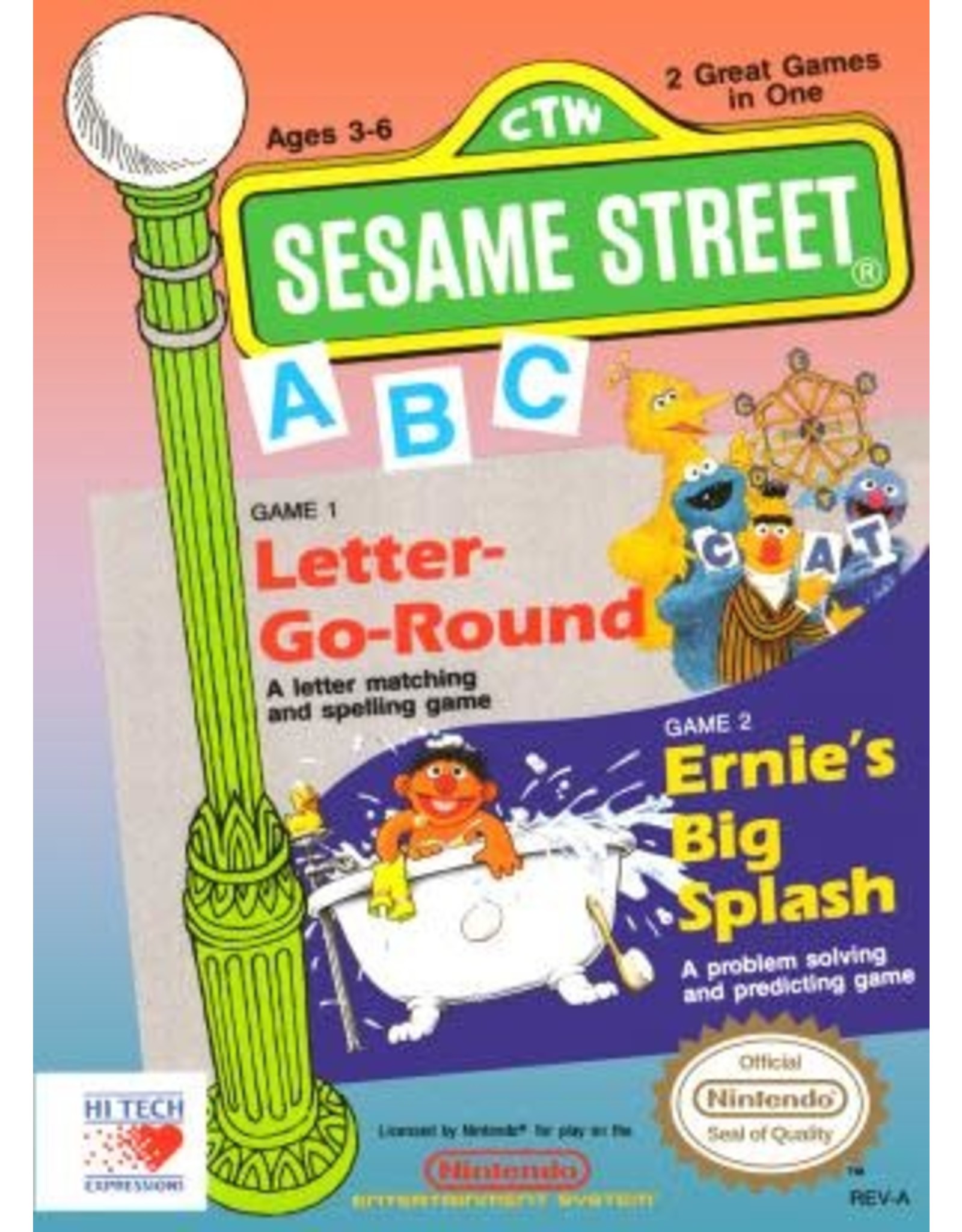 NES Sesame Street ABC (Boxed, No Manual)