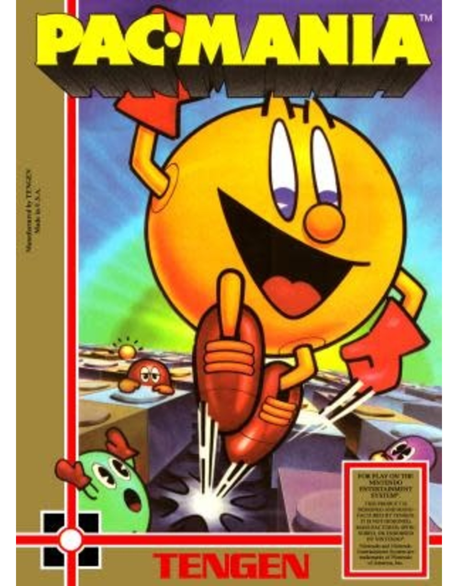NES Pac-Mania (Damaged Box, No Manual or Insert)