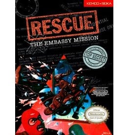 NES Rescue the Embassy Mission (Damaged Box, No manual)