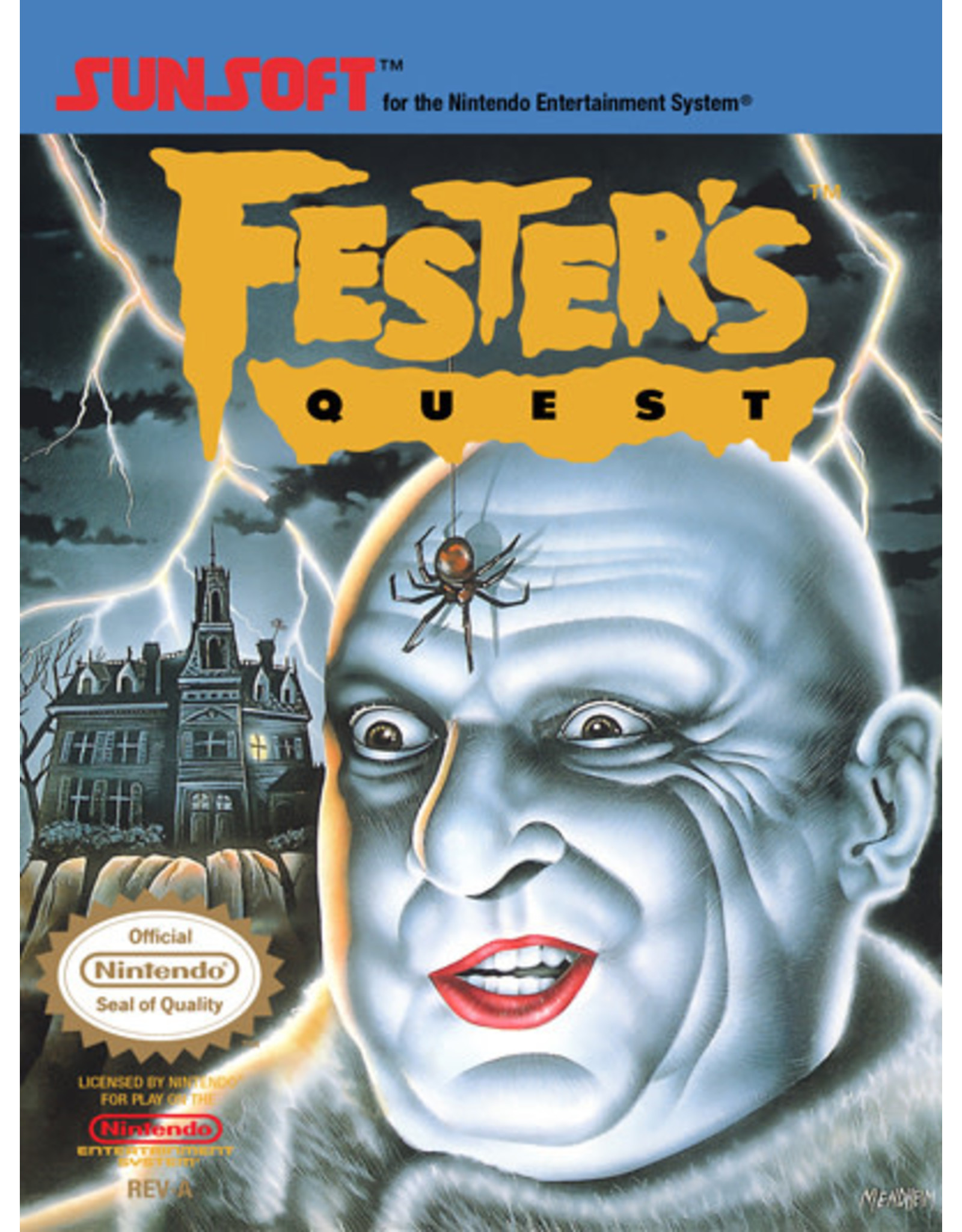 NES Fester's Quest (CiB, Badly Damaged Box, Damaged Manual)