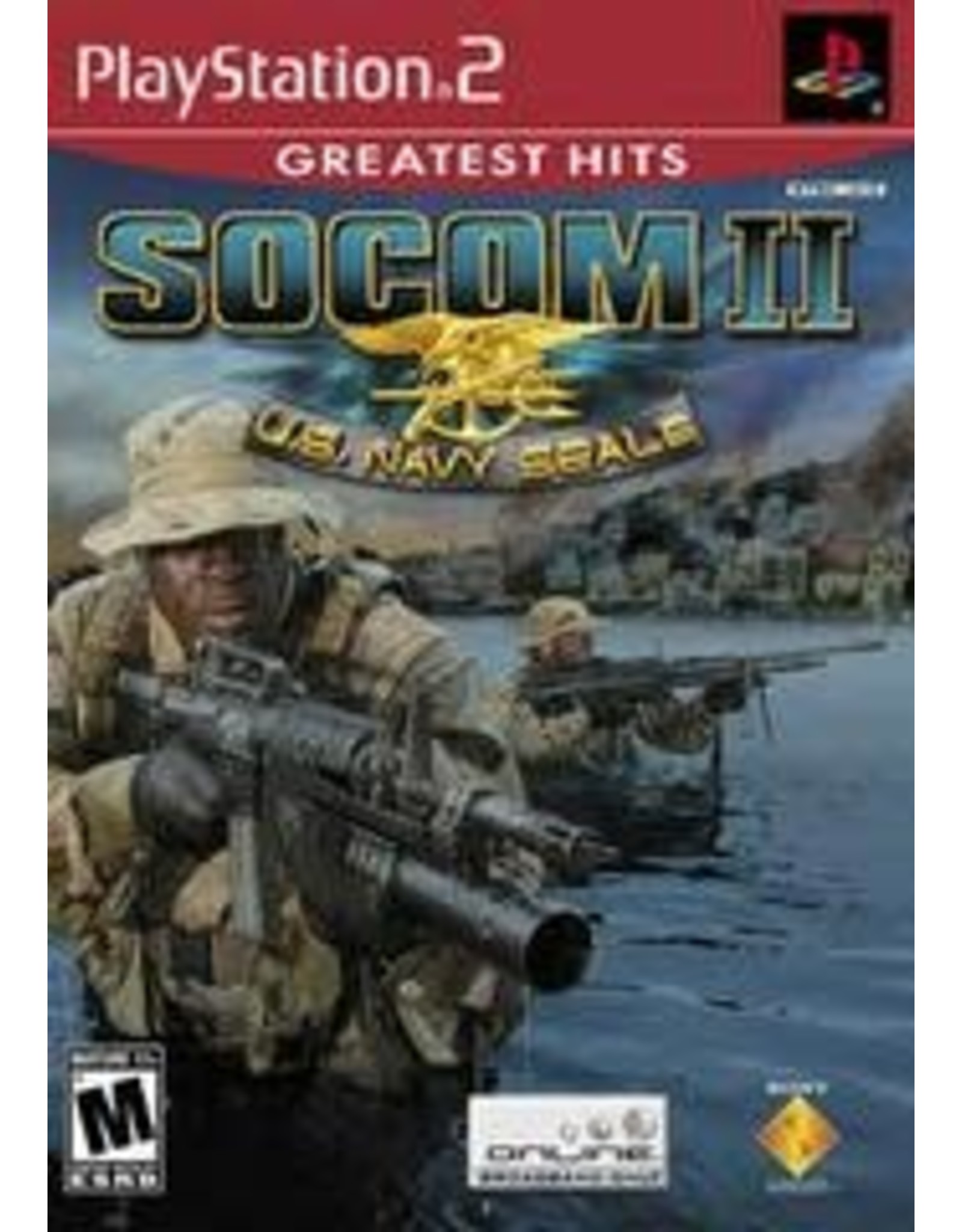 Playstation 2 SOCOM II US Navy Seals (Greatest Hits, No Manual)