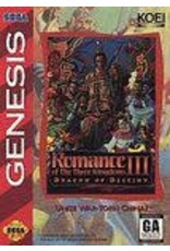 Sega Genesis Romance of the Three Kingdoms III Dragon of Destiny (CiB, Damaged Manual)