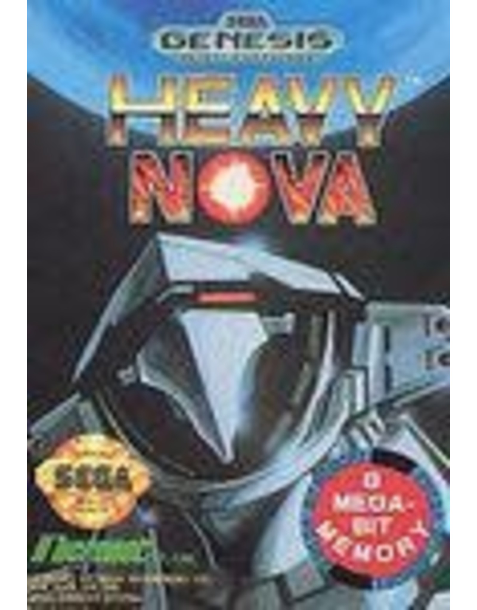 Sega Genesis Heavy Nova (CiB, Damaged Manual)