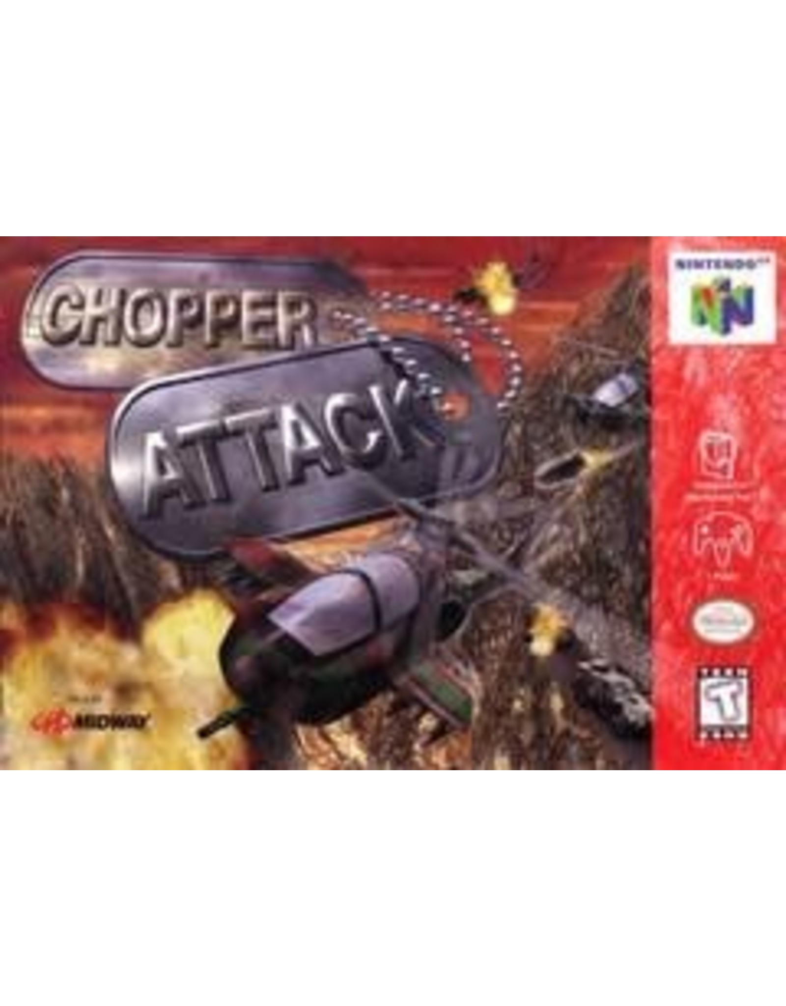 Nintendo 64 Chopper Attack (Damaged Box, No Manual, Discoloured Cart)