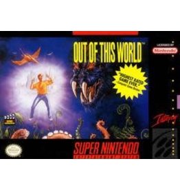 Super Nintendo Out of This World (Cart Only, Damaged Cart)