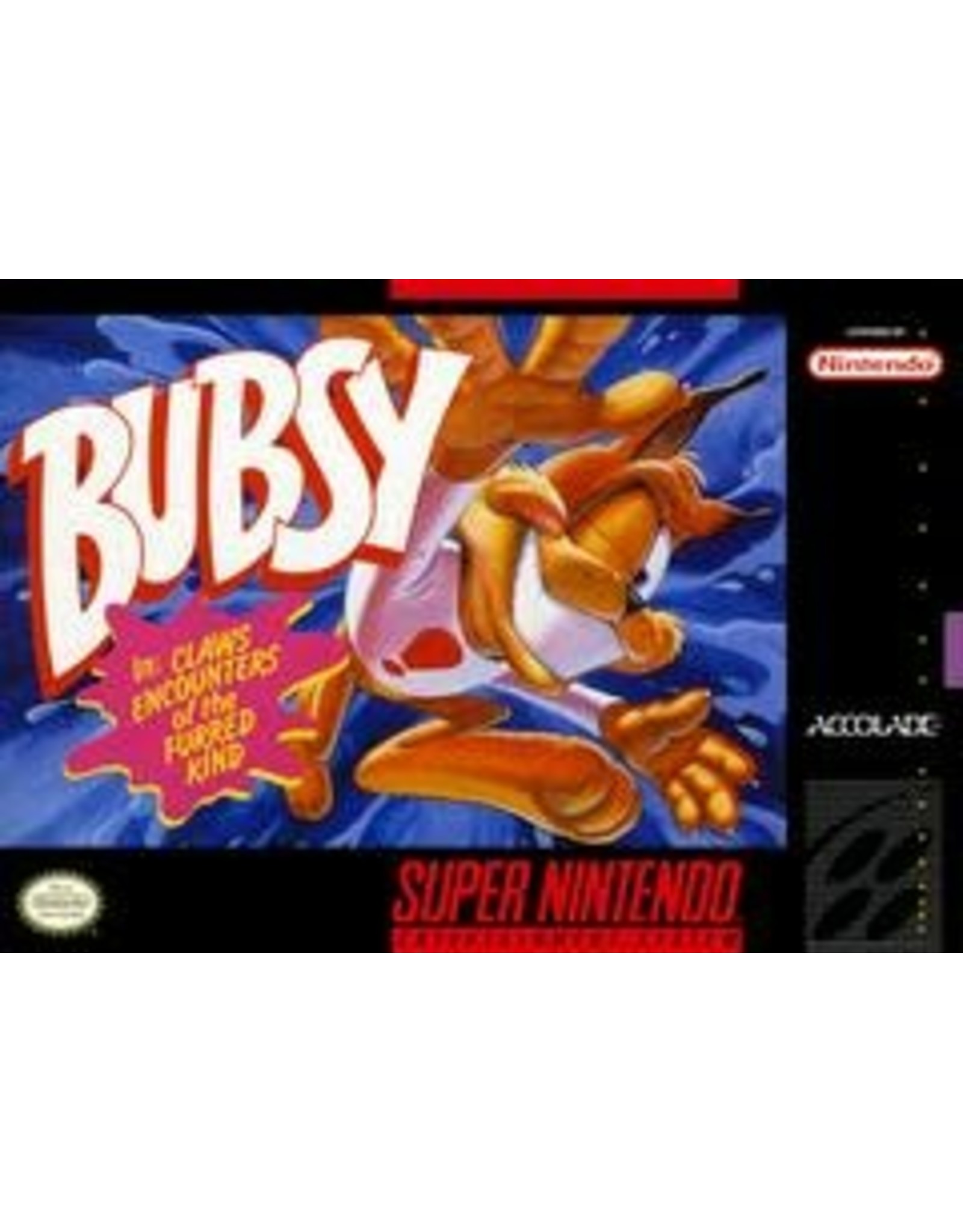 Super Nintendo Bubsy (CiB, Damaged Box)