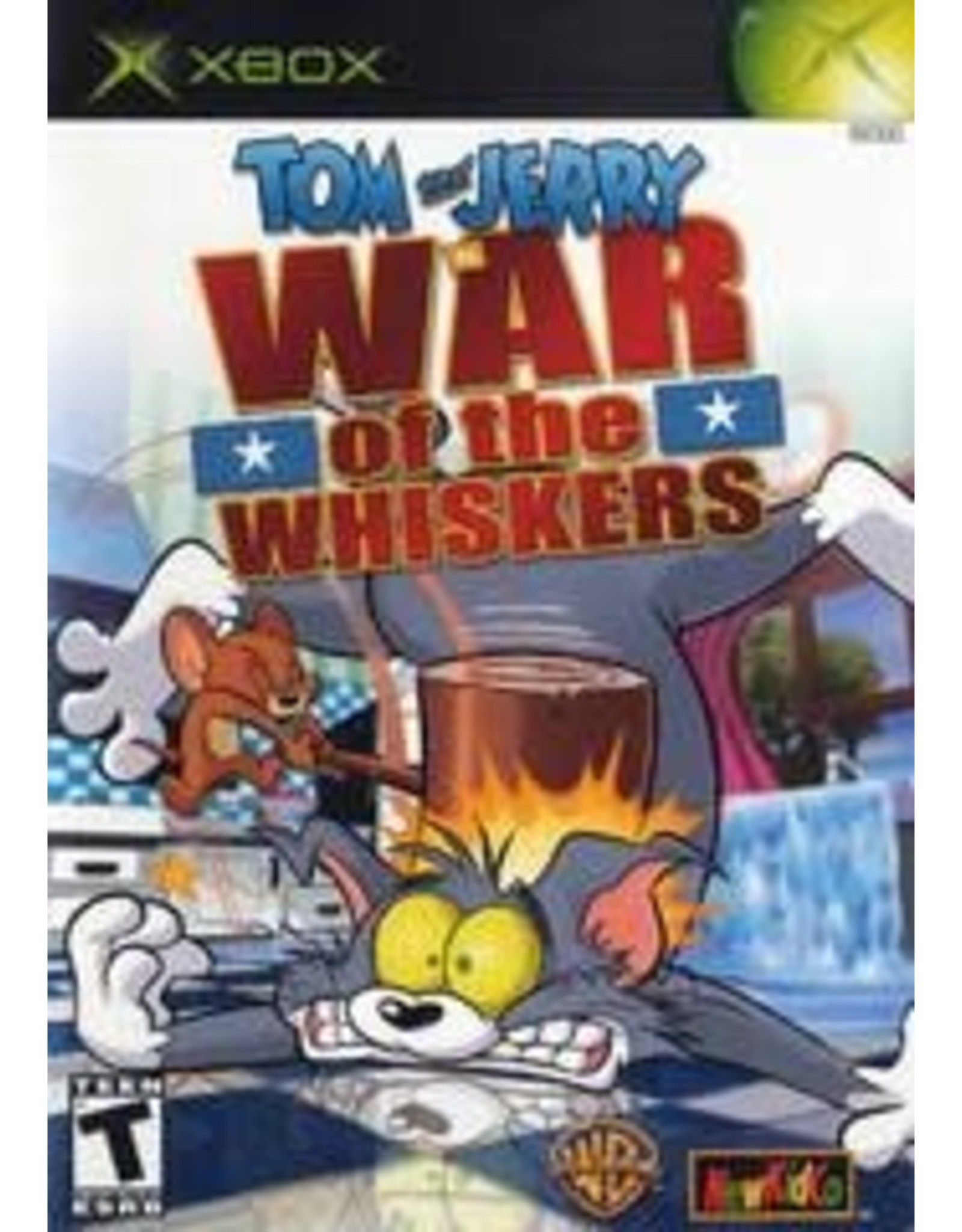 Xbox Tom and Jerry War of Whiskers (CiB, Water Damaged Sleeve)
