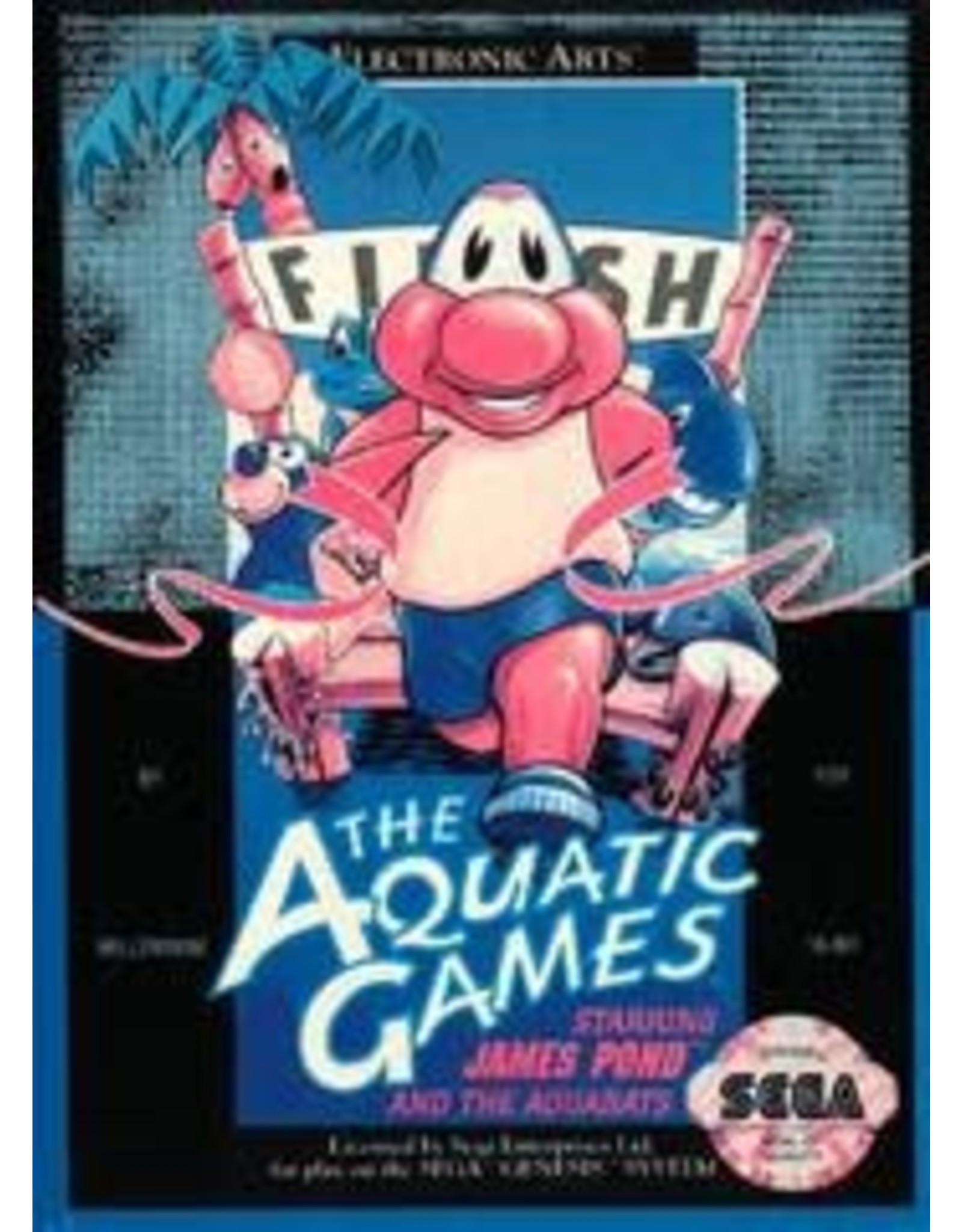 Sega Genesis Aquatic Games Starring James Pond (Boxed, No Manual)