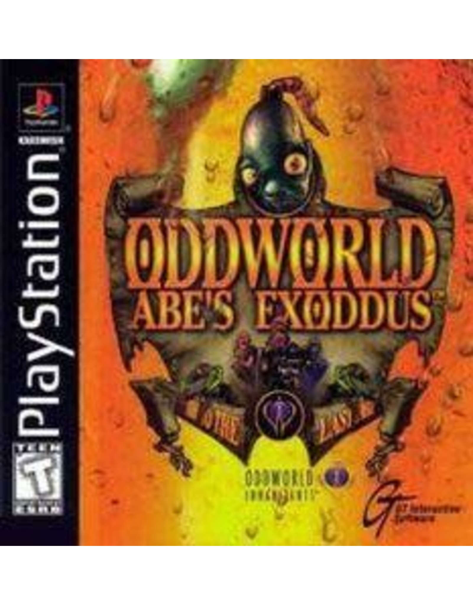 Playstation Oddworld Abe's Exoddus (No Manual, Damaged Back Insert)