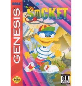 Sega Genesis Socket (CiB, Lightly Damaged Sleeve and Manual)