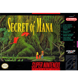 Super Nintendo Secret of Mana (Minor Damaged Box, No Manual or Maps)